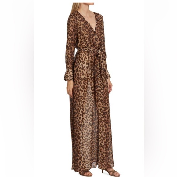 NWT L’AGENCE Callum Belted Leopard Dress - Picture 2 of 4